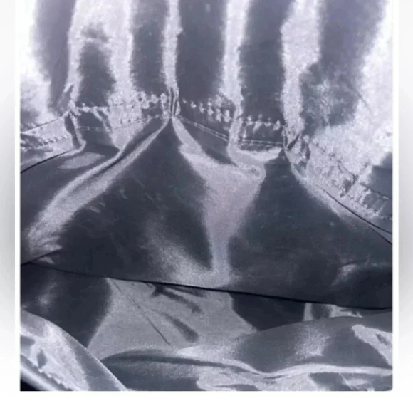 Multi Sac Large Black Pebbled Faux Leather Handbag Exterior  Lots Of Pockets - Picture 7 of 7